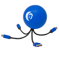 SqueezieCords – Stress Ball with Charging Cables - squeeziecordposed