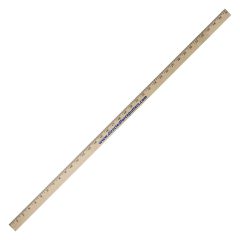 Clear Lacquered Yardstick - 0YD355P_WOOD_Flexography