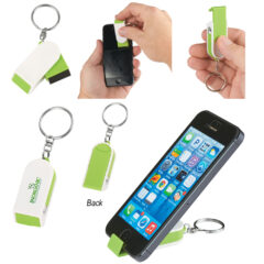 Phone Stand and Screen Cleaner Combo Key Chain - 189_group1