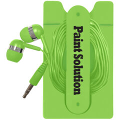 Phone Wallet with Earbuds - 2757_LIM_Silkscreen