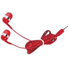 Phone Wallet with Earbuds - 2757_RED_Earbuds