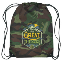 Small Drawstring Sports Pack - 3071_GRNCAM_Colorbrite