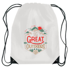 Small Drawstring Sports Pack - 3071_WHT_Colorbrite