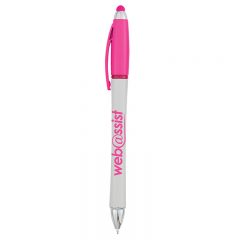 Harmony Stylus Pen with Highlighter - 325_WHTFUS_Silkscreen
