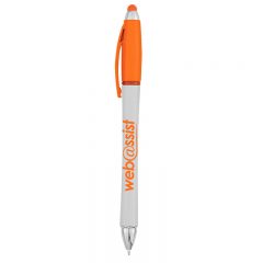 Harmony Stylus Pen with Highlighter - 325_WHTORN_Silkscreen