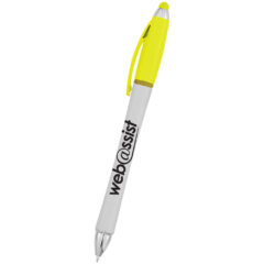 Harmony Stylus Pen with Highlighter - 325_WHTYEL_Silkscreen
