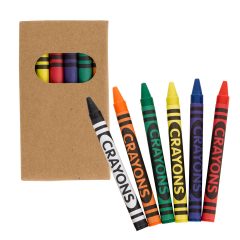 Reflective Non-Woven Coloring Tote Bag with Crayons - 3685_Crayon_2