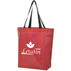 Caprice Laminated Non-Woven Tote Bag - 3687_RED_Silkscreen