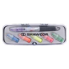 Tri-Color Pen and Highlighter Set - 464_BLKCLR_Padprint
