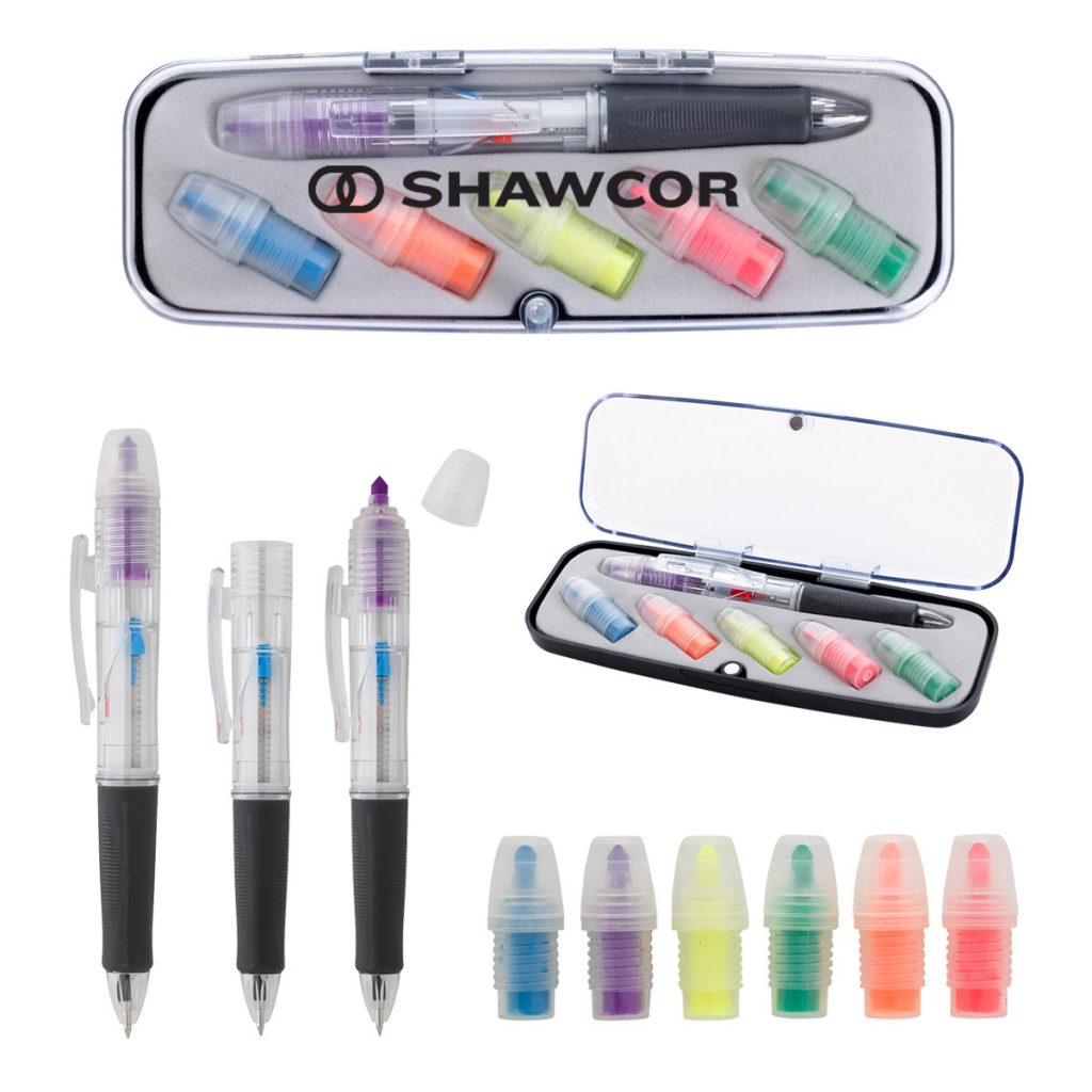 Tri-Color Pen and Highlighter Set - 464_group
