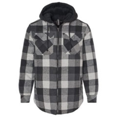 Burnside Quilted Flannel Full-Zip Hooded Jacket - 50406_f_fm