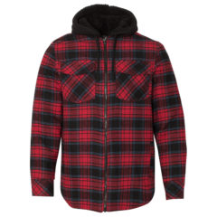 Burnside Quilted Flannel Full-Zip Hooded Jacket - 50408_f_fl