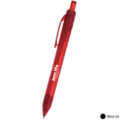 Oasis Bottle-Inspired Pen - 660_TRNREDBLK_Silkscreen