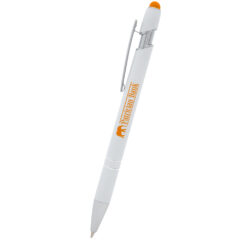 Roxbury Incline Stylus Pen - 698_WHTORN_Silkscreen