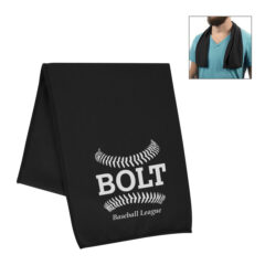 rPET Cooling Sport Towel - 7857_BLK_Silkscreen
