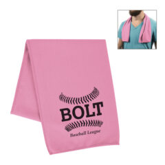 rPET Cooling Sport Towel - 7857_PNK_Silkscreen