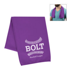 rPET Cooling Sport Towel - 7857_PUR_Silkscreen