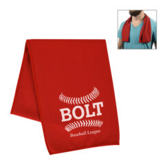 rPET Cooling Sport Towel - 7857_RED_Silkscreen