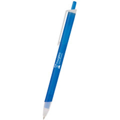 Slim Click Translucent Pen - 785_FSTBLU_Silkscreen
