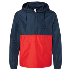 Independent Trading Co. Lightweight Windbreaker Pullover Jacket - 87162_f_fm