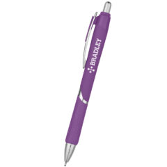 Dotted Grip Sleek Write Pen - 886_PUR_Silkscreen