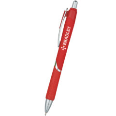 Dotted Grip Sleek Write Pen - 886_RED_Silkscreen