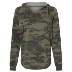 Independent Trading Co. Women’s Lightweight California Wave Wash Hooded Sweatshirt - 93985_f_fm