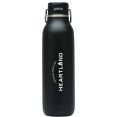 Perka® Dashing Double Wall Stainless Steel Bottle – 20 oz - PerkaDashing20ozDoubleWallStainlessSteelBottleblack