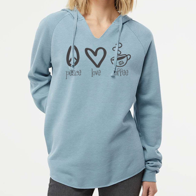 Independent Trading Co. Women’s Lightweight California Wave Wash Hooded Sweatshirt - main