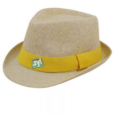 Natural Straw Fedora Hat - 1729
