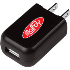 UL Listed Rectangular USB A/C Adapter - 2823_BLK_Digibrite