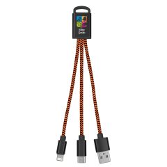 Braided Charging Buddy – 3-In-1 - 2829_ORN_Personalization_Digibrite