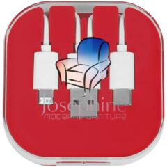 Charge Cable with Phone Stand 3-In-1 - 2933_RED_Digibrite
