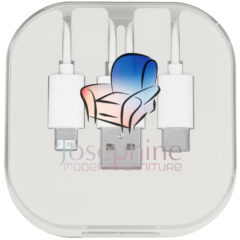 Charge Cable with Phone Stand 3-In-1 - 2933_WHT_Digibrite