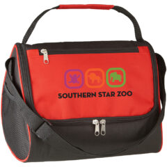 Triangle Cooler Lunch Bag - 3531_BLKRED_Colorbrite