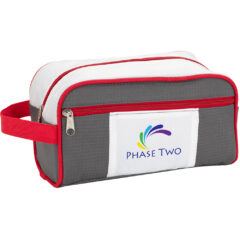Weston Deluxe Toiletry Bag - 3820_GRAWHTRED_Colorbrite