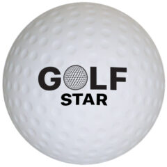 Golf Ball Shape Stress Reliever - 4070_WHT_Padprint