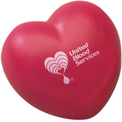 Heart Shape Stress Reliever - 4094_RED_Padprint
