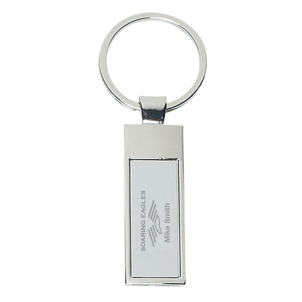 Rectangle Metal Key Tag - 4704_SHICHR_Personalization_Laser