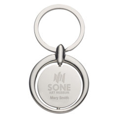 Circular Metal Key Tag - 4713_SIL_Personalization_Laser 8211 Copy
