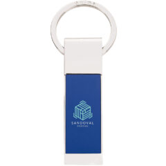 Two-Tone Rectangle Key Tag - 4795_BLUSIL_Digibrite