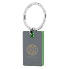 Color Block Mirrored Key Tag - 4796_LIMSIL_Personalization_Laser