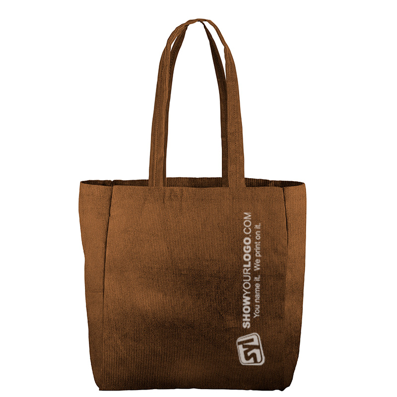 All That Corduroy Grocery Tote - 5012-cr-nutmeg