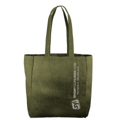 All That Corduroy Grocery Tote - 5012-cr-olive