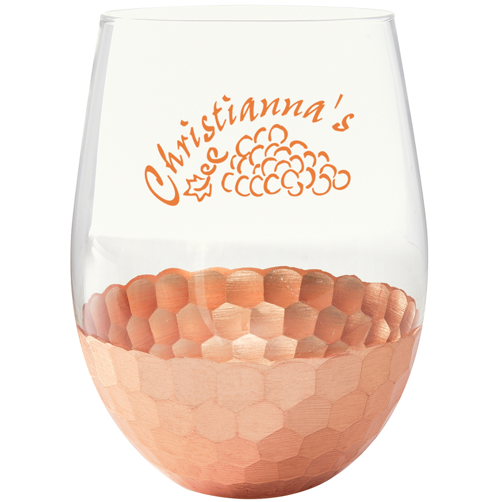 Florence Stemless Wine Glass – 18 oz - 6046_CLRCOP_Ceramic