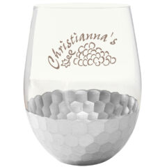 Florence Stemless Wine Glass – 18 oz - 6046_CLRSIL_Ceramic