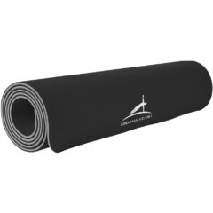 Two-Tone Double Layer Yoga Mat - 6055_BLKGRA_Silkscreen
