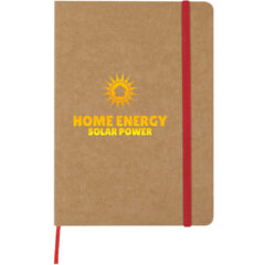 Eco-Inspired Strap Notebook - 6101_NATRED_Digibrite