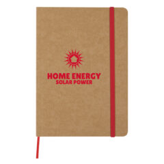 Eco-Inspired Strap Notebook - 6101_NATRED_Silkscreen