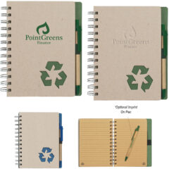 Eco-Inspired Spiral Notebook & Pen - 6103_group